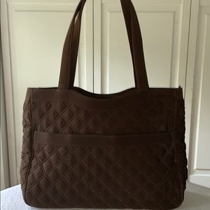 Vera Bradley medium tote bag with zipper close